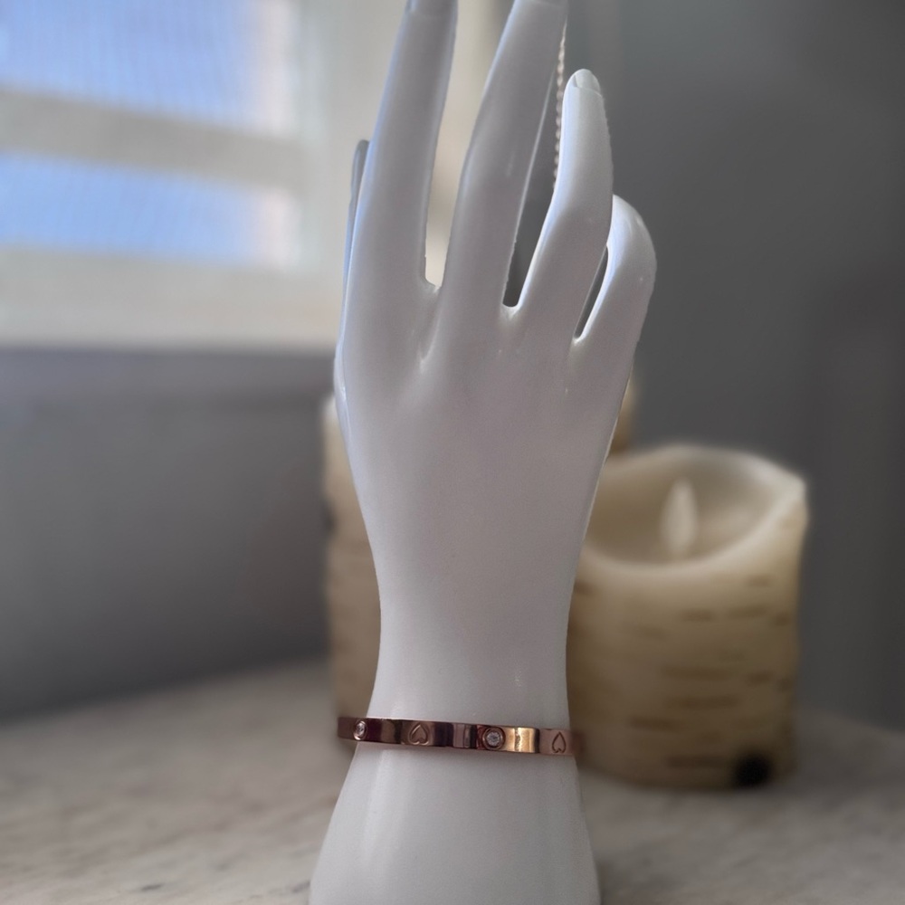 Rose Gold Stainless Steel Adjustable Bracelet